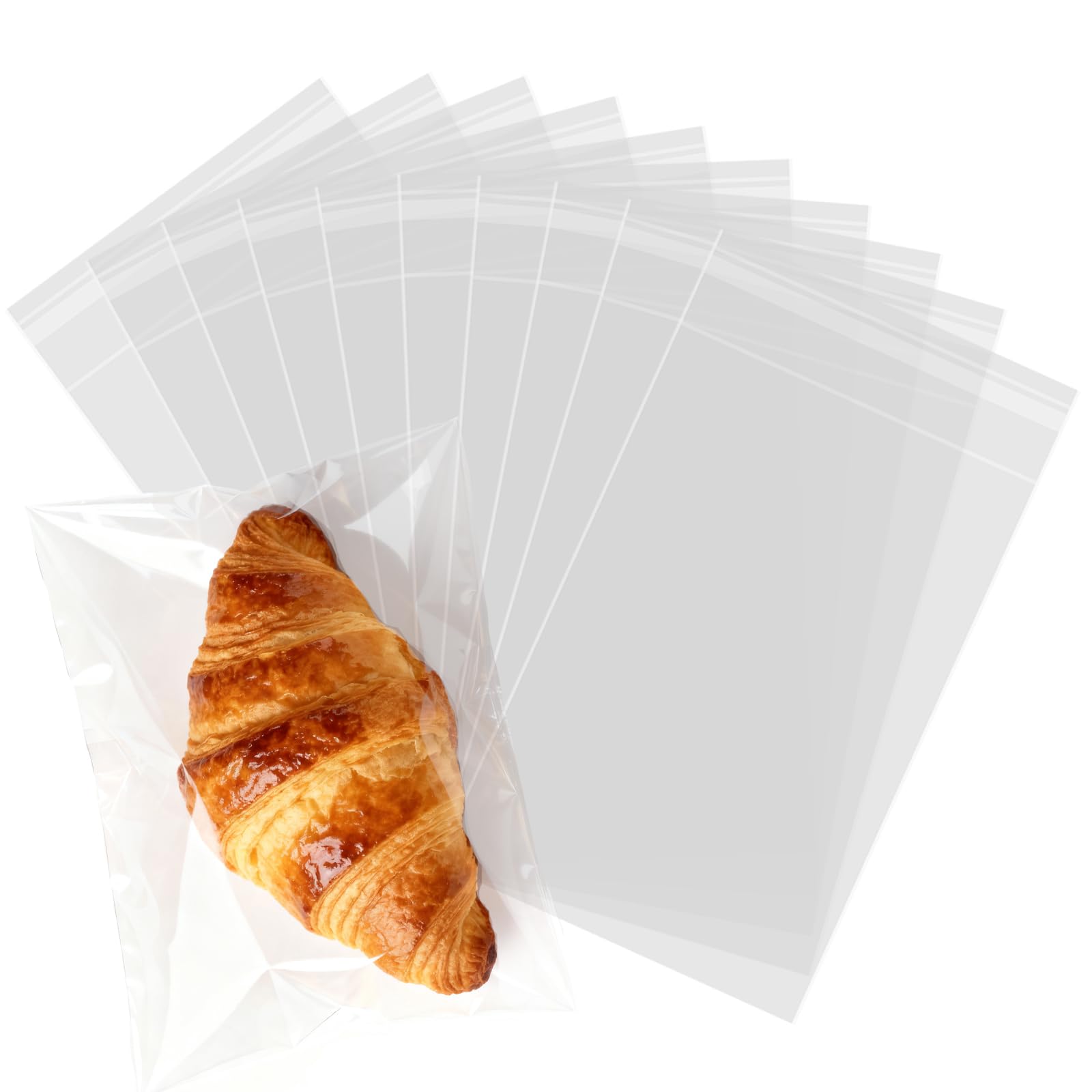 Photo 1 of 200 Pcs Self Sealing Cellophane Bags, 6x9 Inches Cookie Bags, Resealable Cellophane Bags Self Adhesive for Bakery Cookies Candy Snack