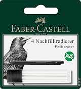 Faber-Castell 185697 Replacement Eraser Precision Eraser Pen 4 Refills