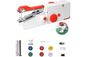 Handheld Sewing Machine, Mini Portable Electric Quick Sew Sewing Machine For Beginners Adults, Easy To Use Suitable for Sewin