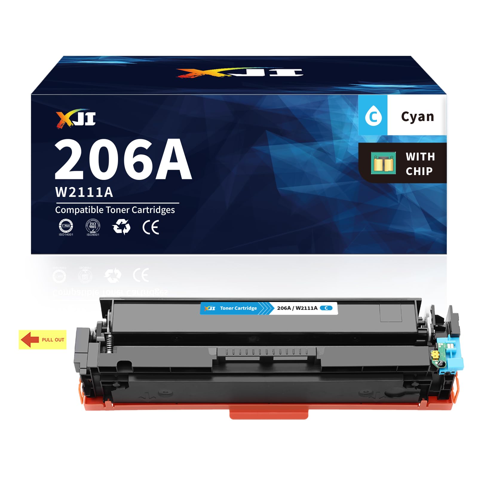 XJI 206A(with Chip) W2111A Cyan Compatible Toner