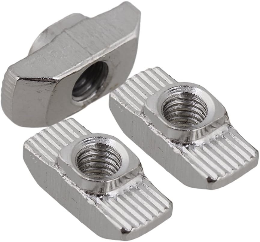 30Pcs Carbon Steel M6 40 Series European Standard T Nut Slot Aluminium
