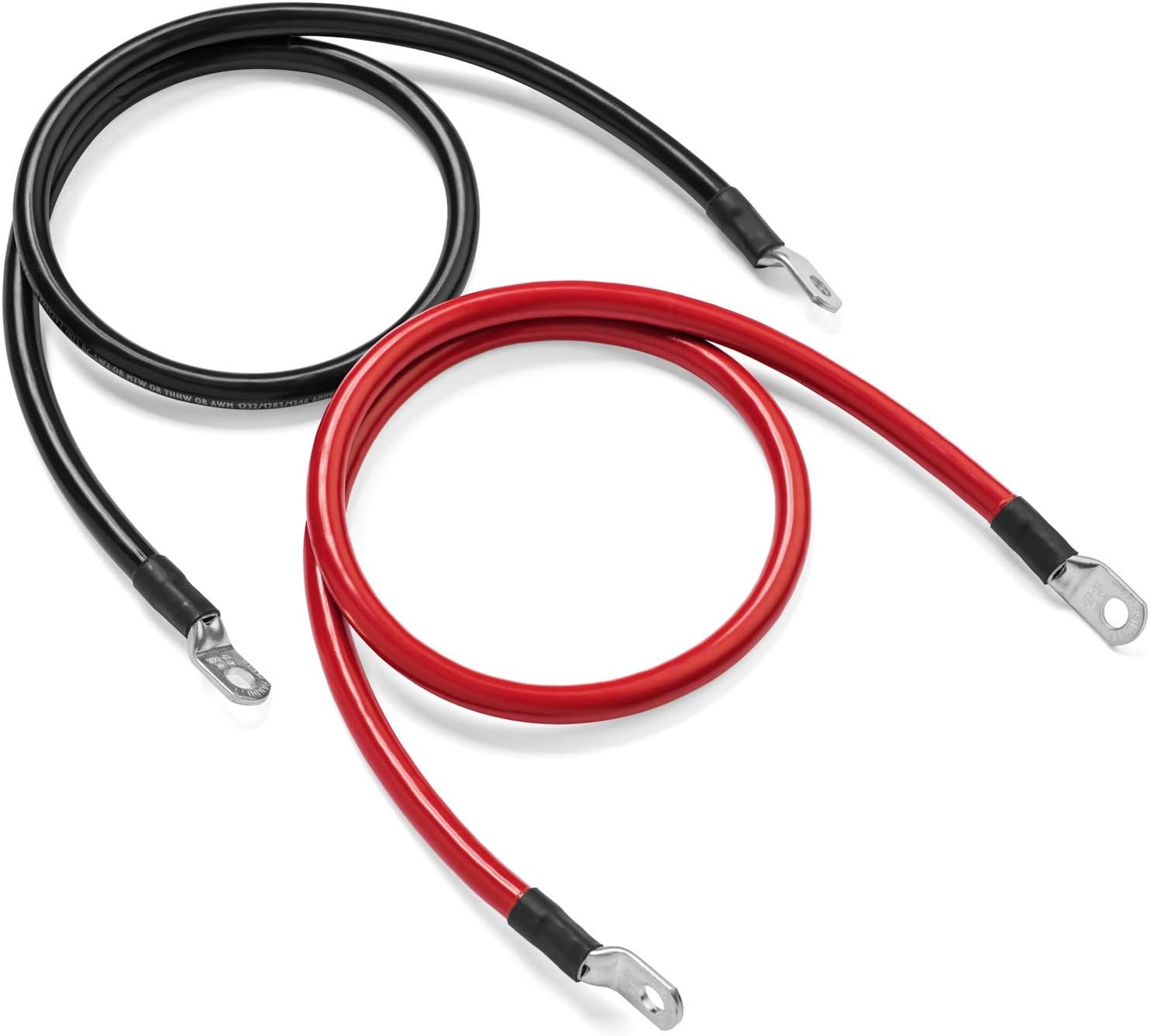 Spartan Power Battery Cable 10 Foot 2 Gauge AWG Wire Set 5/16" M8 Made in USA