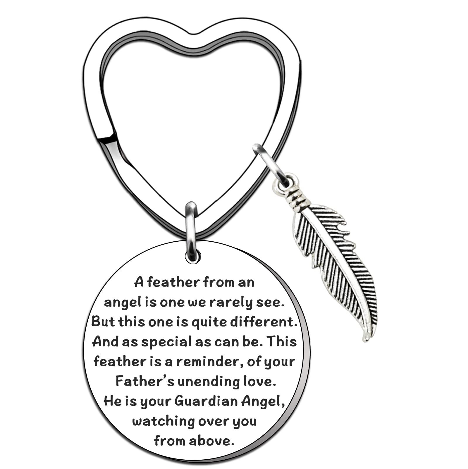 TTOVEN Dad Memorial Gifts in Memory of Loved One Daddy Sympathy Presents Dad Memorial Keyring