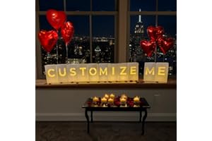 CHOOBLY Design Your OWN Customizable Luminary Bags with LED Tea Light Candles, Balloons, and Rose Petals – Romantic Decorations for Proposals, Anniversaries, and Special Moments