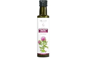 Essences Bulgaria Organic Milk Thistle Oil 8.5 Fl Oz | 250ml | 100% Natural Cold-Pressed Oil | Extra Premium Quality | No Add