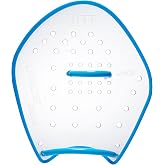 TYR Catalyst Stroke Swim Paddles - Competitive Swimming Technique Equipment | Natural Palm Fitting | Durable K-Resin Construction | Stroke Technique &amp; Power Building | Gridded Multi-Angle Silicone Straps