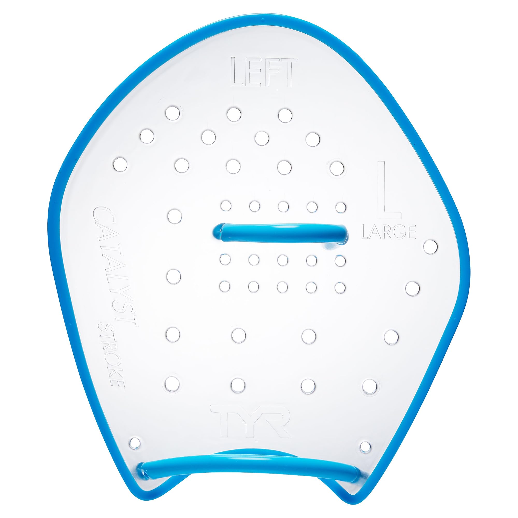 TYR Unisex Adult catalyst stroke training paddles Training Paddles - clear, L