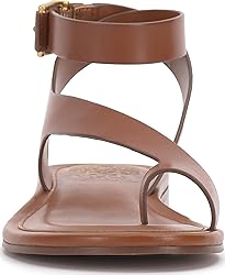 Vince Camuto Women's Liba Flat Sandal, Caramello, 6.5