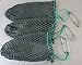 River Guide Supply Three Heavy Poly Mesh Crab Bait Bags with Stainless Steel Clip