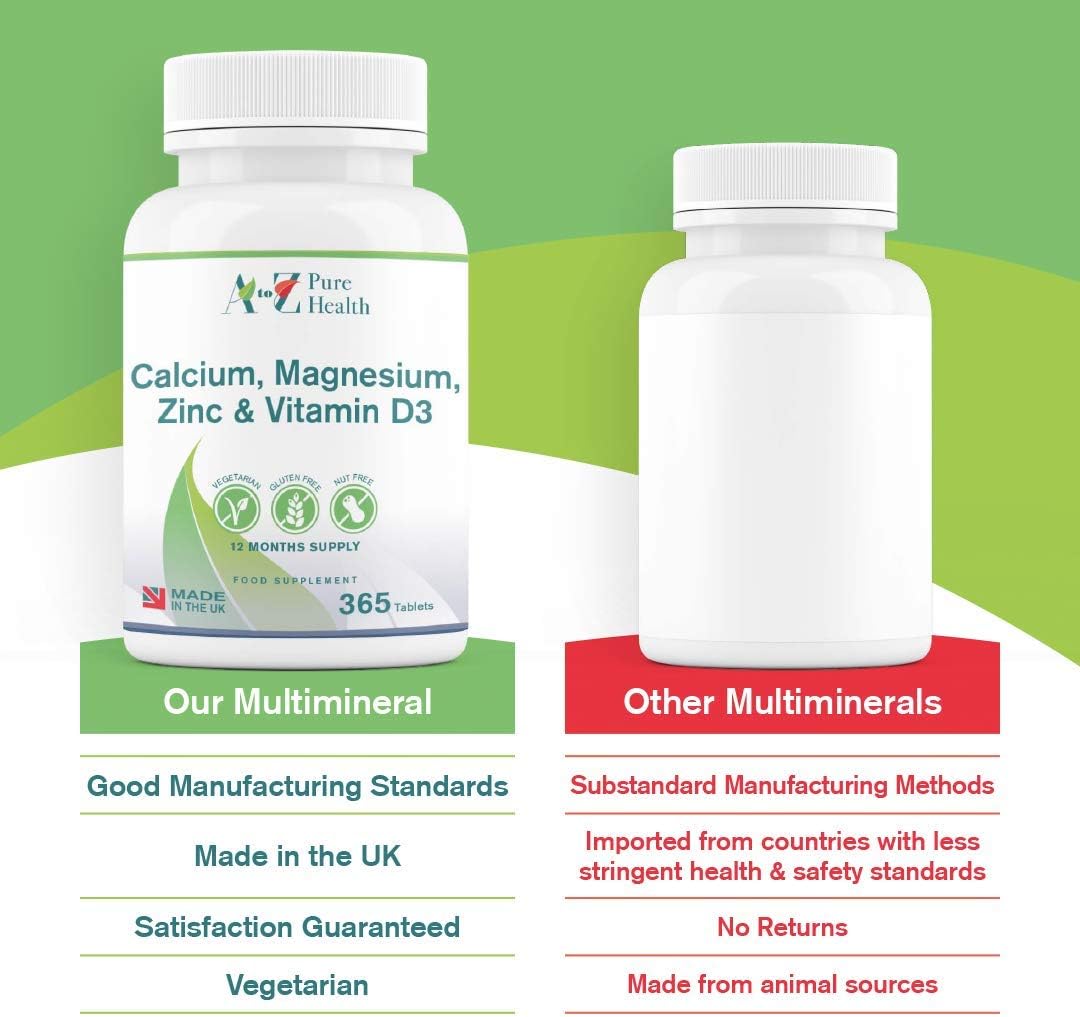 Calcium, Magnesium, Zinc & Vitamin D Supplement, 365 count (Pack of 1) - Image 4