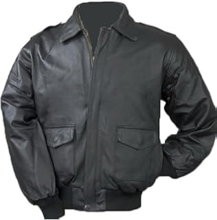 Burk's BayMen's Napa Leather Bomber Jacket S Black