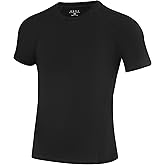 Runhit Boys Compression Shirt Short Sleeve Youth Football Basketball Undershirt Kids Athletic Quick Dry Base Layer T-Shirt