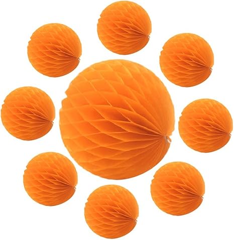 Amazon Co Jp Ssora ペーパーハニカムボール オレンジ 結婚式飾り デコレーション インテリア 個セット おもちゃ