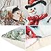 Christmas Throw Pillow Cover Set of 4 Holiday Decor Pillowcase Cushion Cover Square Decorative Pillow Cover for Sofa Couch Bed and Car, 18