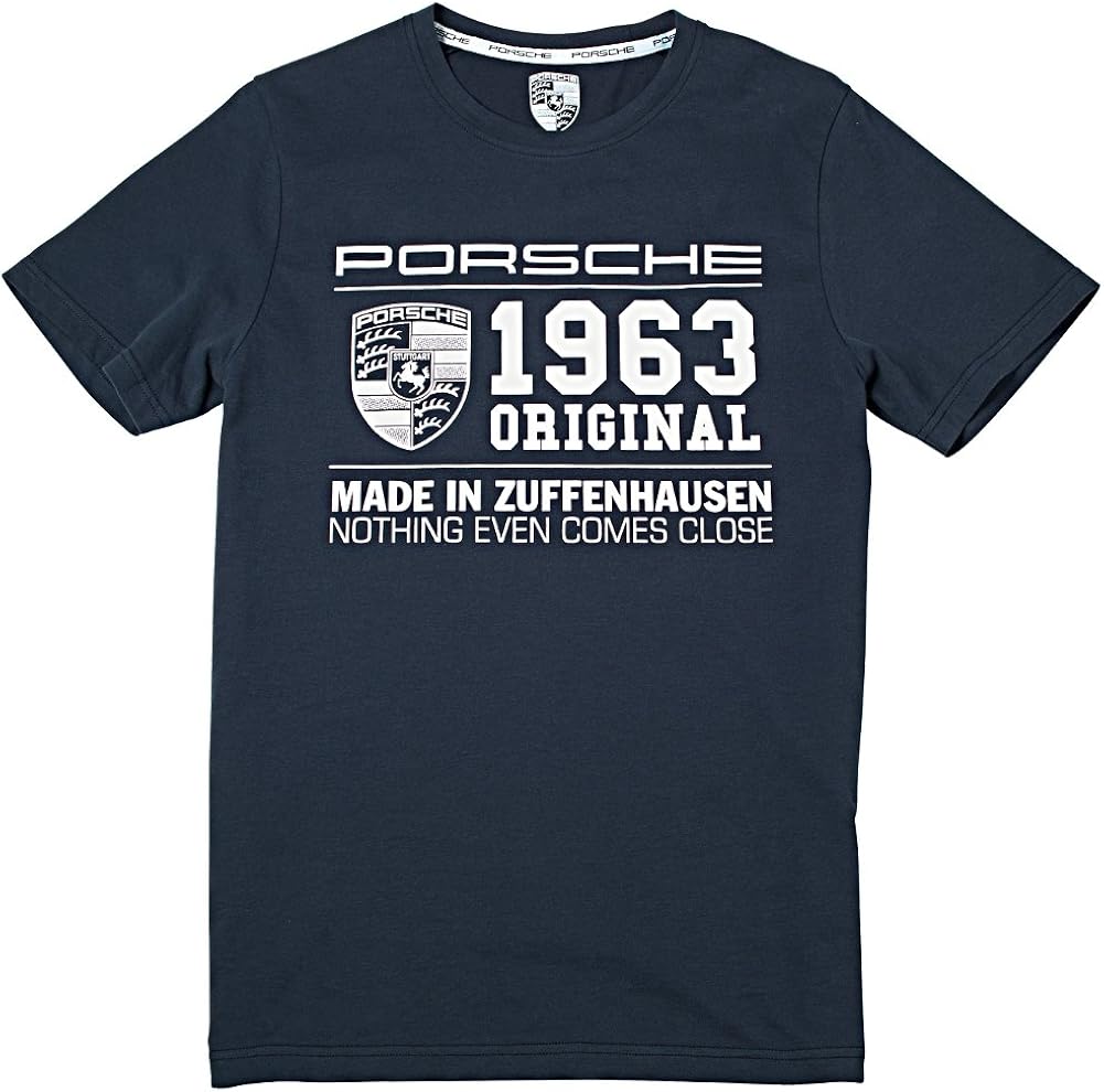 Porsche Blau Unisex T Shirt Original 1963 Made In Zuffenhousen Limited Edition Gr Small Blau Blau Amazon De Bekleidung