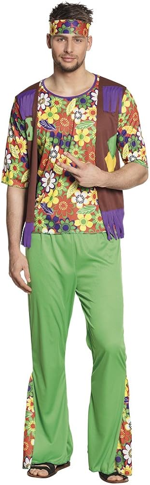 Costume hippie psichedelico per un uomo