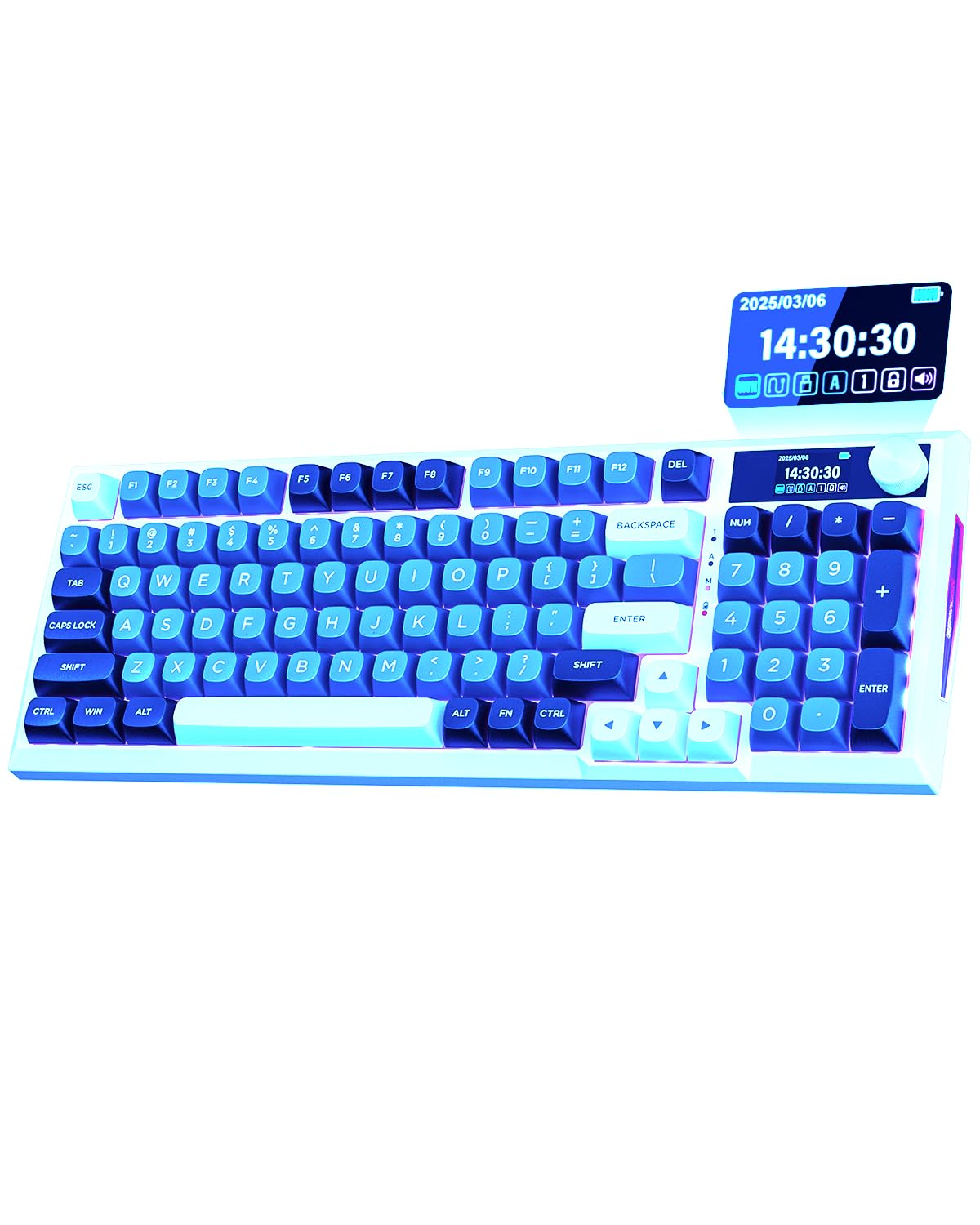 Teclado mecánico para juegos retroiluminado Redragon Rainbow RGB (azul)