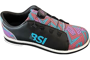 BSI Unisex Kaizen Dial Bowling Shoes - Teal/Red/Purple, Men's Sizes