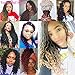 6 Packs Goddess Locs Crochet Hair Wavy Curly Faux Locs Crochet Braids Synthetic Hair Extensions Dreadlocks Crochet Locs Low Temperature Braiding Hair (14