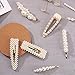 8pcs Pearls Hair Clips Set for Women Girls, Fashion Sweet Artificial Pearl Barrettes, Hair Accessories for Party, Birthday Valentines Day Gifts