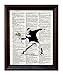 Banksy Flower - Dictionary Art Print Printed On Authentic Vintage Dictionary Book Page - 8 x 10.5