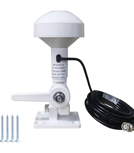 Antenna GPS Marina NEWASHAN Con Cavo 8m E Connettori TNC+BNC – IP65, Gain 3.5dBic, Per Garmin E Compatibili - 3