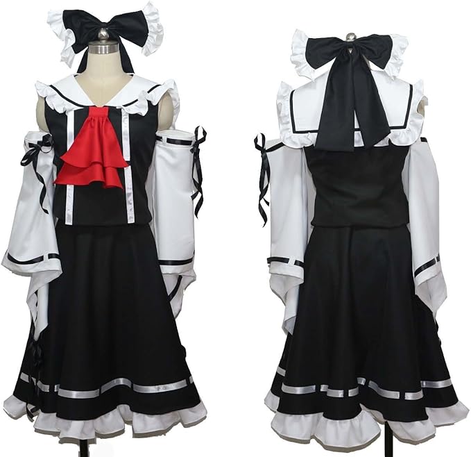 Amazon ノーブランド品 1873東方project 東方緋想天 博麗霊夢 黒 巫女服 コスプレ衣装 女性m コスプレ 仮装 通販