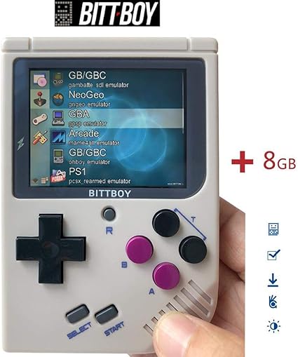 Amazon.com: BittBoy V3.5 + 8 GB/32 GB, consola de juegos, jugadores de mano, consola retro, videojuego retro: Toys \u0026 Games