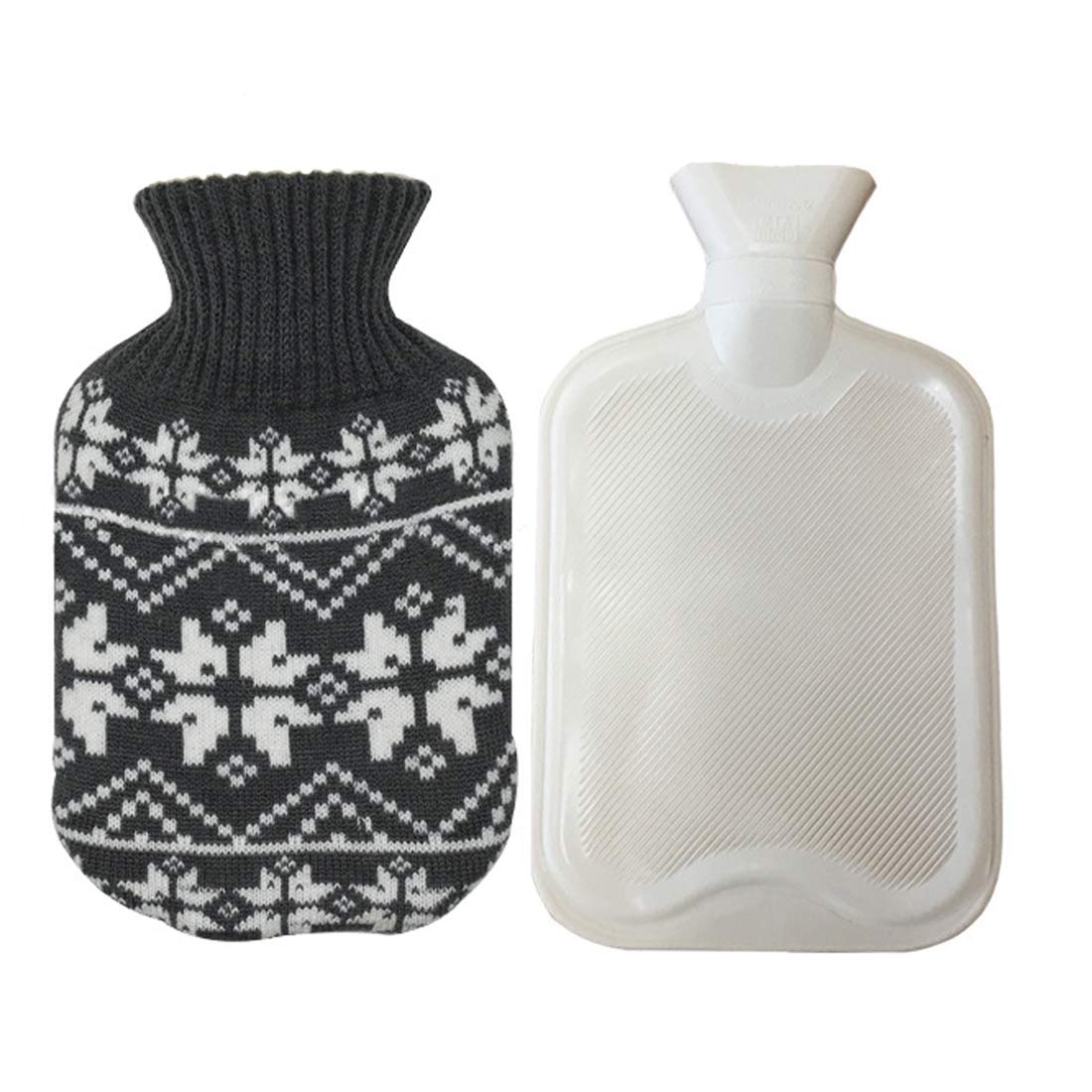 Hot Water Bottle 0.5l, Small Hot Water Bottle Rubber Bottle & Removable