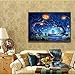 Vktech Halloween Pumpkin 5D Full Round Diamond Painting DIY Needlework Cross Stitch Set 16 x 12 inch