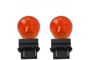 Kadiby 2 Pack 3457NA Bulb 3457NA Bulbs Parking/Turn Signal Light Amber Yellow Orange Lights Bulbs 3157NA 4157NA 3047NA 3057NA 4114NA 4057NA P27/7w for Altima Corolla Pilot Fusion RAV4 Sienna