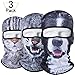 WTACTFUL 3 Pack - 3D Animal Balaclava Head Cove Hood Face Mask Protection Wind Dust Snow UV for Hunting Fishing Skiing Snowboard Bicycle Riding Driving Motorbike Cold Weather Winter Sport 100-114-117