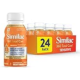 Similac 360 Total Care Sensitive Ready-to-Feed Baby Formula | Infant formula for babies with lactose sensitivity; immune system, brain development, digestive health support, 8-fl-oz, 24pk