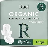 Rael Organic Cotton Cover Sanitary Towels Heavy Absorbency Large 24