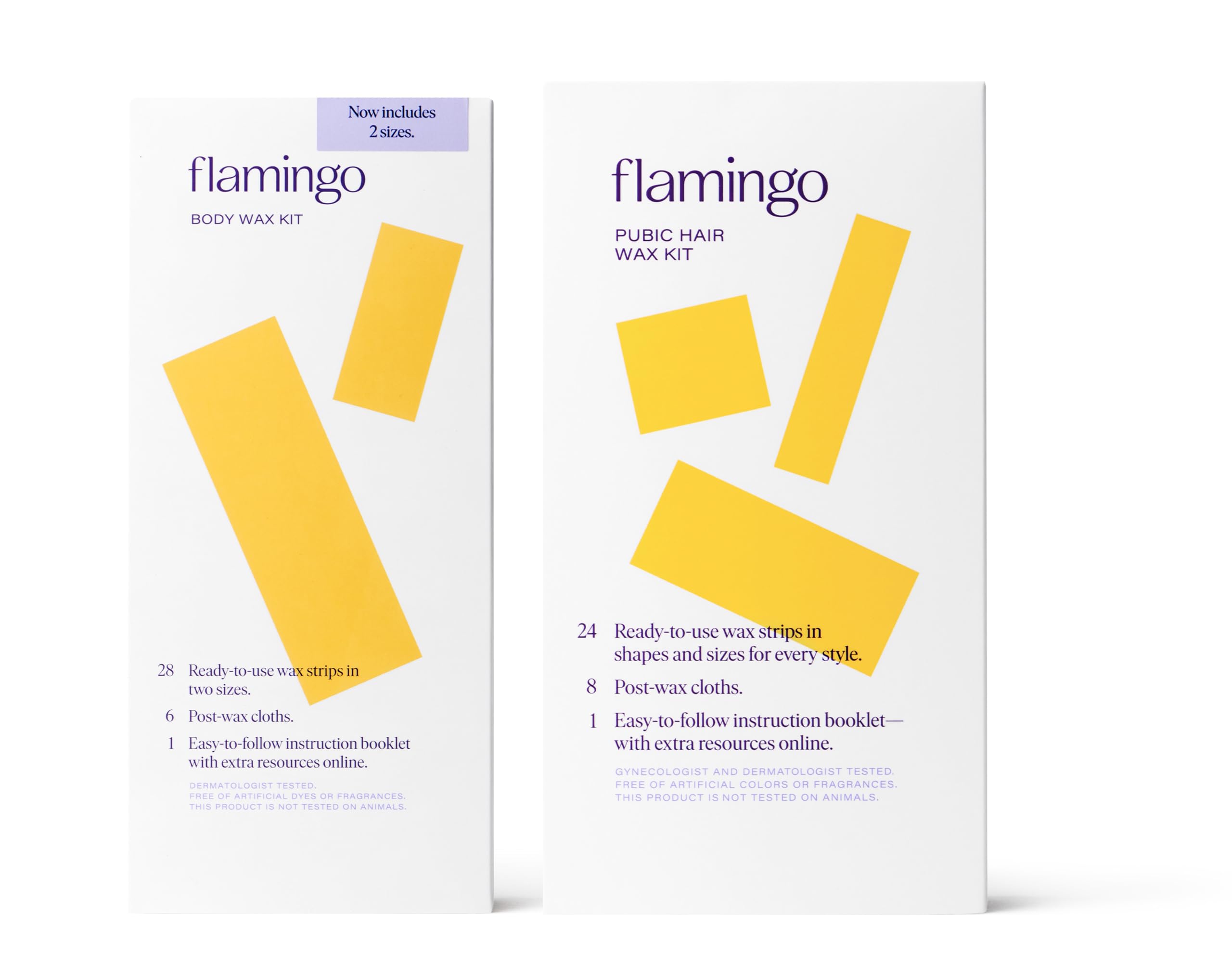 Photo 1 of Flamingo Wax Kit- Body & Bikini- 52 Wax Strips, 14 Post-Wax Cloths