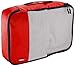 Amazon Essentials 4-Piece Packing Cubes Travel Accessories Set, Luggage Organizer with Double Zipper, Mesh Top, 100% Polyester, Medium, Red (Previously Amazon Basics)