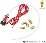 NACTECH MK8 Hotend Kit 24V 40W Extruder with PTFE Tubing & 0.4mm Nozzles for view 2
