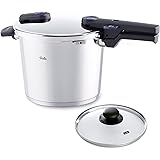 Fissler Stainless Steel Vitaquick Pressure Cooker with Glass Lid, For All Cooktops, 6.3 Quarts