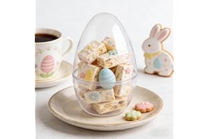 12-Inch Jumbo Clear Plastic Easter Egg, Large Fillable Decorative Egg Container for Seasonal Displays, Party Décor and Holida