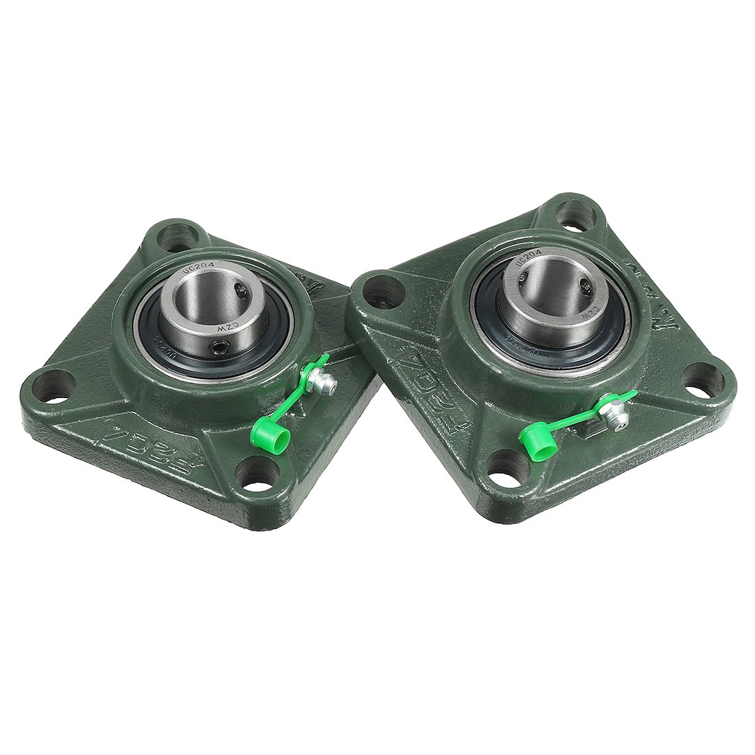 Sourcingmap 2pcs Pillow Block Bearing UCF204 20mm Mounted Bear Square Flange