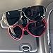Glasses Holder for Car Sun Visor Clip, Amison 2 Pack Double Sunglasses Eyeglasses Mount with Ticket Card Slot