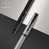 Parker IM Ballpoint Pen Stainless Steel Chrome Trim Medium Point Blue Ink Gift view 5