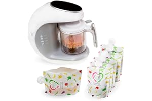 EVLA'S Baby Food Maker, Healthy Homemade Baby Food in Minutes, Steamer, Blender, Baby Food Processor, Touch Screen Control, I