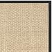 SAFAVIEH Area Rug 4x6 - Natural Fiber Collection - Natural & Black, Seagrass, Basketweave Pattern with Border (NF114C)