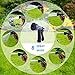 EnzeroTools Expandable Garden Hose with Spray Nozzle, Solid Brass Connector and Hose Holder