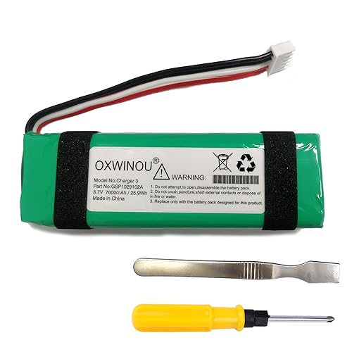 Battery Compatible with JBL Charge Battery GSP1029102A Replacement  Charge3 7000mAh (1-Pack) in Oman Whizz Portable Speakers Audio  Docks