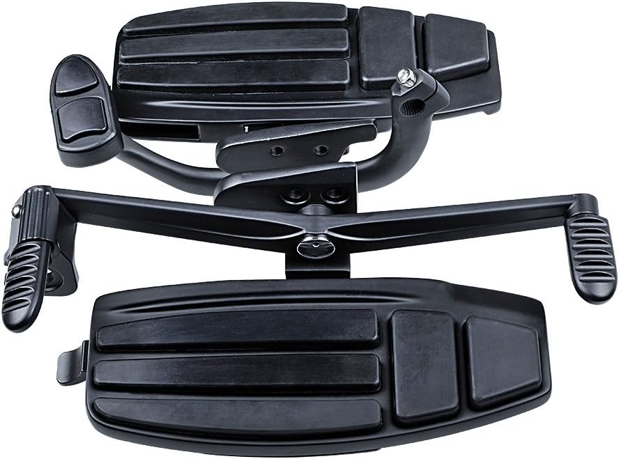 Driver Floorboard HeelToe Shifter Brake Lever Kit Matte Black Compatible with Honda