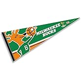 Milwaukee Bucks Throwback Retro Vintage Pennant Flag
