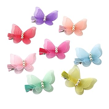 baby butterfly hair clips