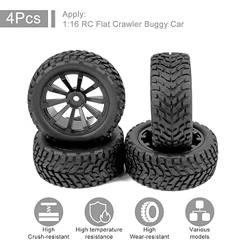 1 16 Rc Tires
 - Buy Fpvera Rc Tires 10 Spoke Wheel Rim Rc Tyres Rc Monster Truck Tire For 1 16 1 16 Rc Car Pack Of 4 Online At Low Prices In India Amazon In